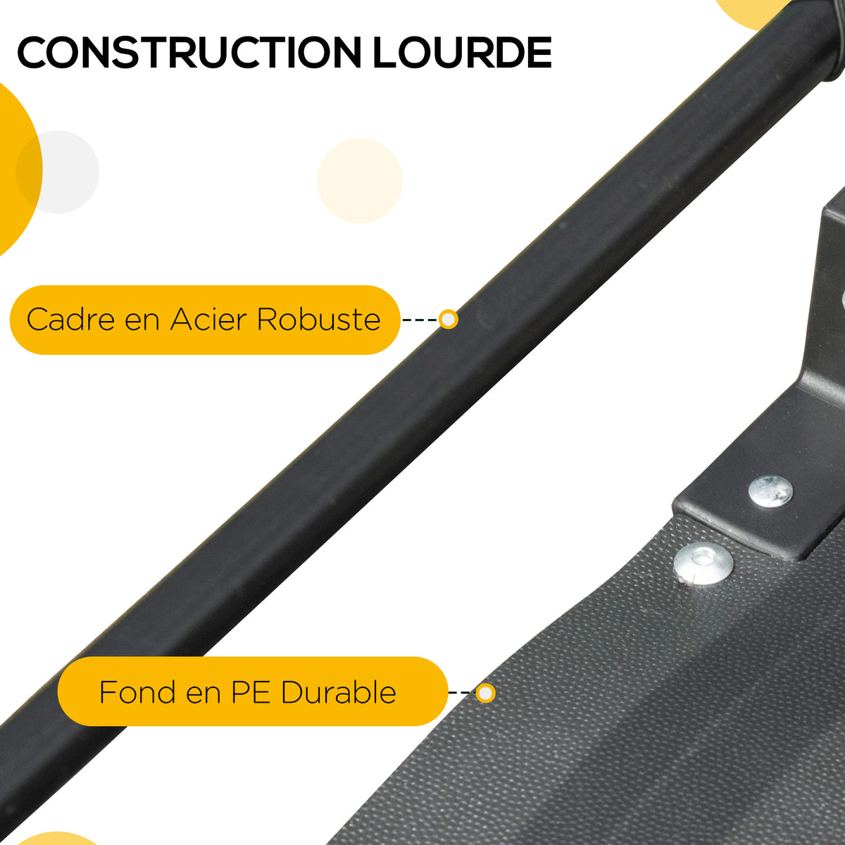Remorque pliable pour vélo en acier roues 16 pouces charge max. 40 kg avec barre d'attelage universelle-6