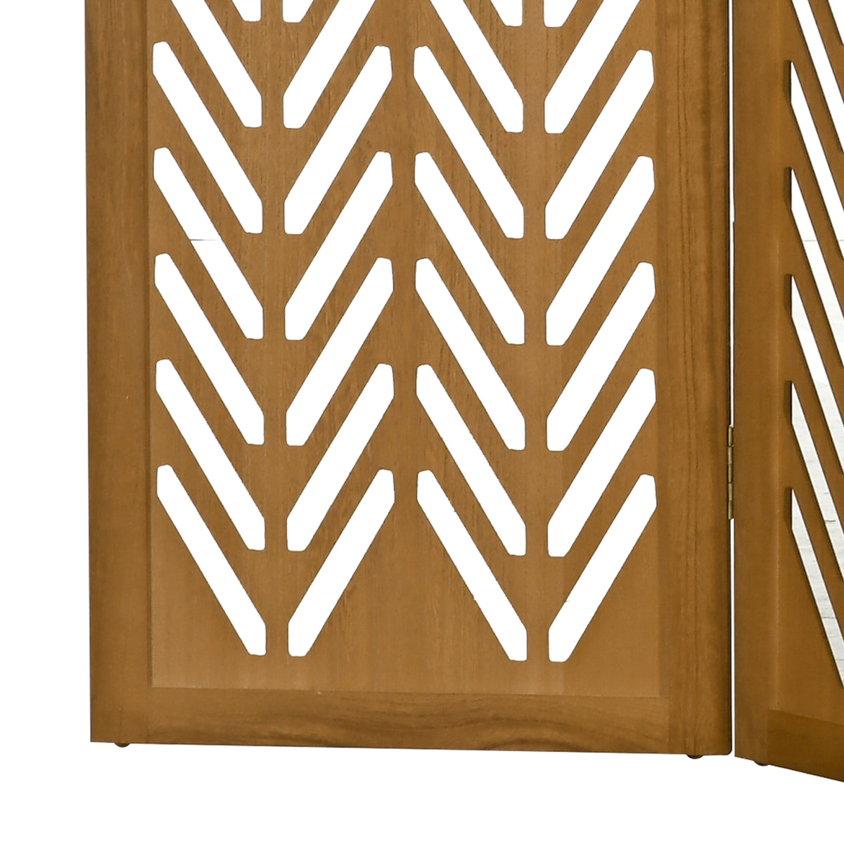 Paravent en bois ajouré séparateur de pièce closion intérieur pliable 3 panneaux en bois 120 x 170 cm naturel-7