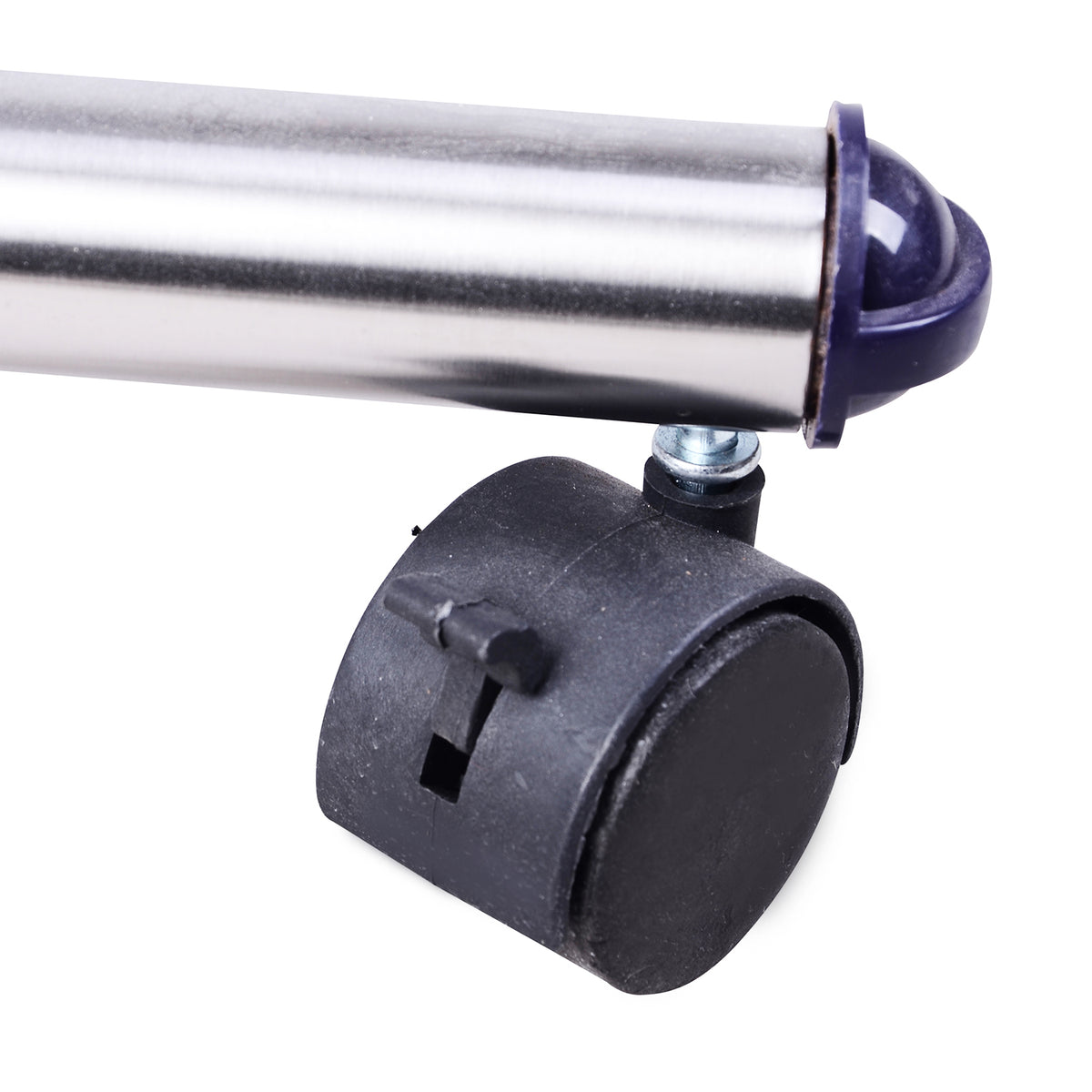 Portant à Vêtements, Tringle Réglable à Roulettes en Acier Inox, Charge Max. 25 kg, Argent-8