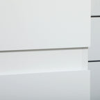 Meuble colonne rangement salle de bain 2 placards 3 étagères réglables style contemporain 30 x 28 x 152,5 cm blanc-8
