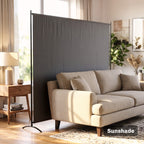 Paravent Extérieur à Panneau Unique, Séparateur de Pièce de 180H cm avec Protection UV30+, Gris Foncé-7