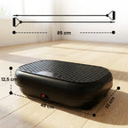 Plateforme Vibrante Fitness Appareil de Musculation 200W Plaque Vibrante 120 Vitesse 5 Programmes Perte de Poids Noir-2