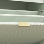 Banc à chaussures avec coussin d'assise rembourré et tiroir rabattable pour couloir, chambre, 62 x 26 x 47,5 cm, vert-9