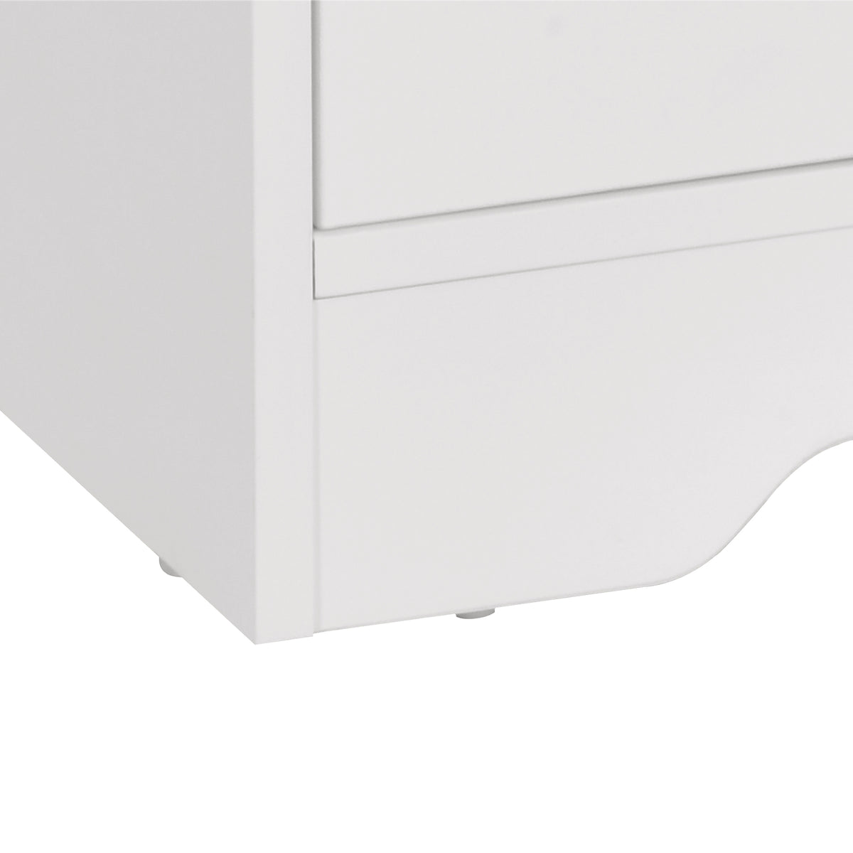 Meuble TV banc TV en bois grand espace de rangement avec 2 compartiments ouverts 2 armoires à porte une armoire ouverte 105 x 40 x 52 cm blanc-8