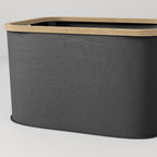Panier à linge pliable 36 L corbeille linge sale avec poignées rainurées pour salle de bain chambre à coucher buanderie-7