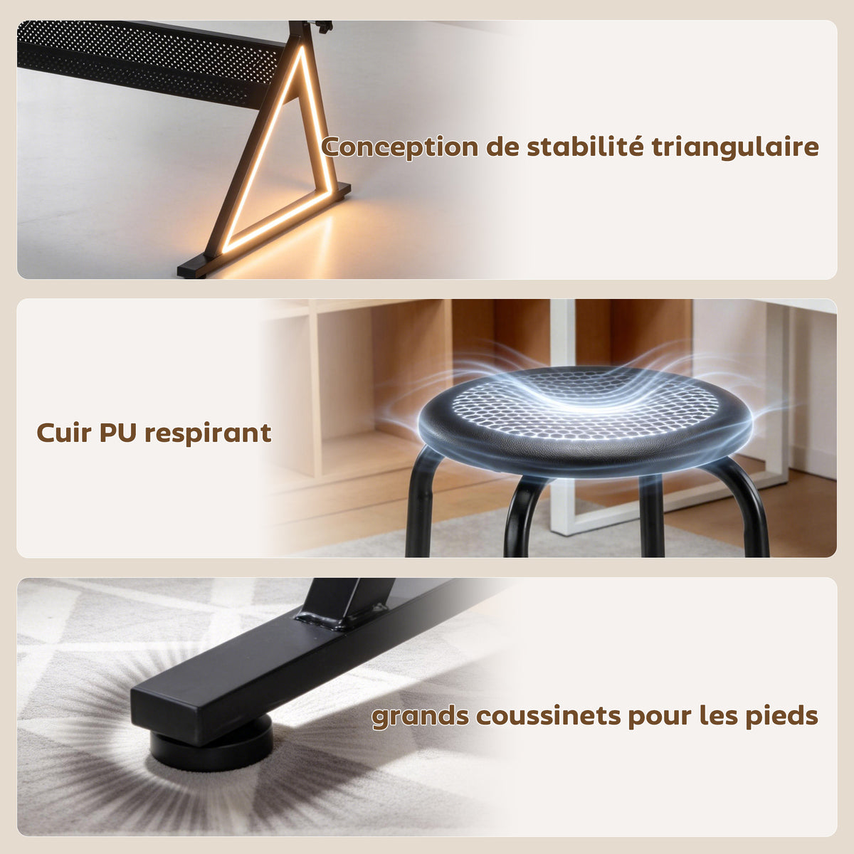 Table à dessin avec tabouret et 2 tiroirs, hauteur réglable, plateau inclinable 0° à 60°, 120 x 60 x 68-92 cm, blanc-6