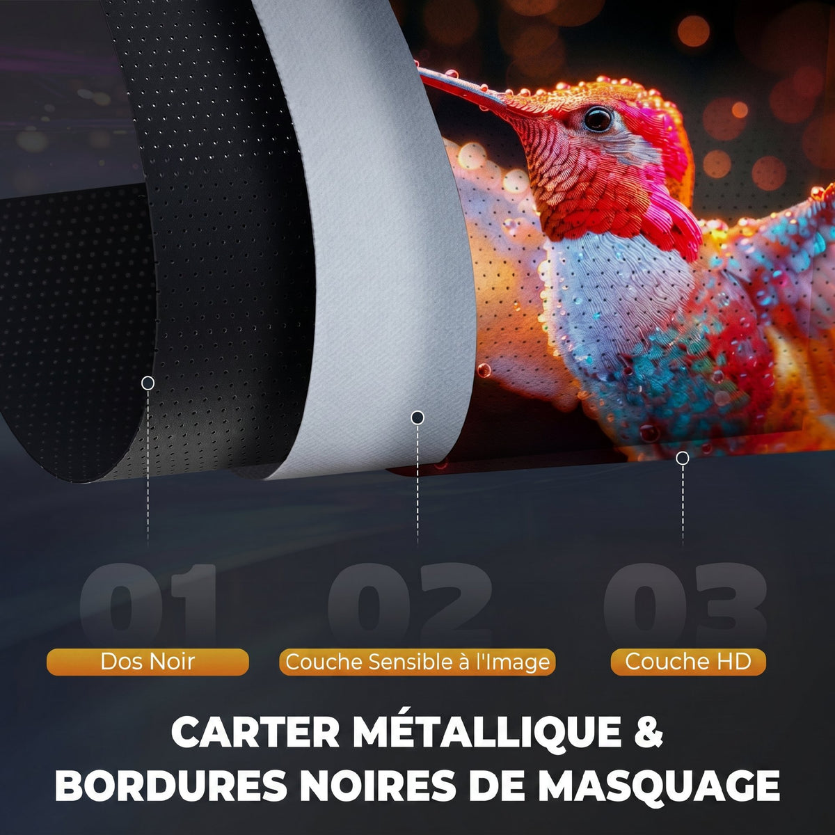 Écran de Projection avec Ttrépied Pliable 84 Pouces 4K HD 16:9, 200Lcm, Écran Vidéoprojecteur Portable, Hauteur Réglable-4