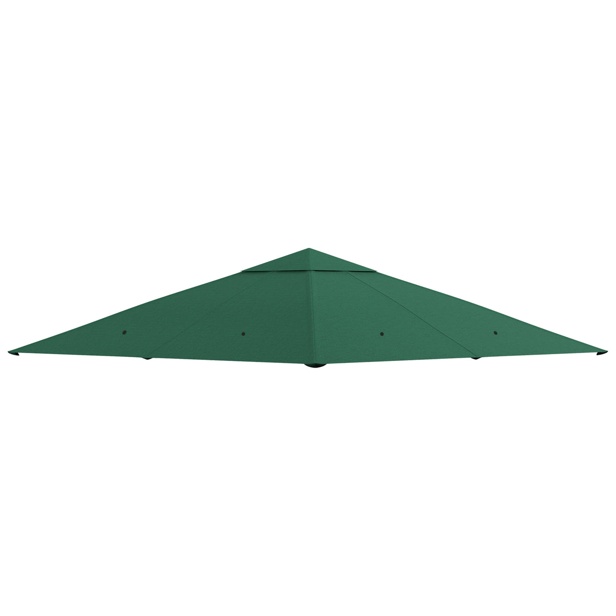 Toile de rechange pour pavillon toit de remplacement gazebo tissu polyester haute densité 180 g/m² anti-UV 3 x 3 m vert-0