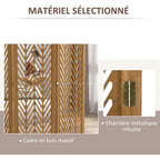 Paravent en bois ajouré séparateur de pièce closion intérieur pliable 3 panneaux en bois 120 x 170 cm naturel-4