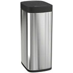Poubelle de cuisine automatique 50L, poubelle à capteur de mouvement, fonctionne sur piles, 26,5x35,5x68cm, argent-0